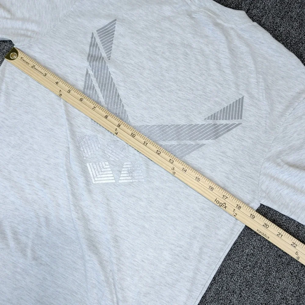 Soffe Military US Air Force PT Shirt Men Small Gray Reflective Training Tee S